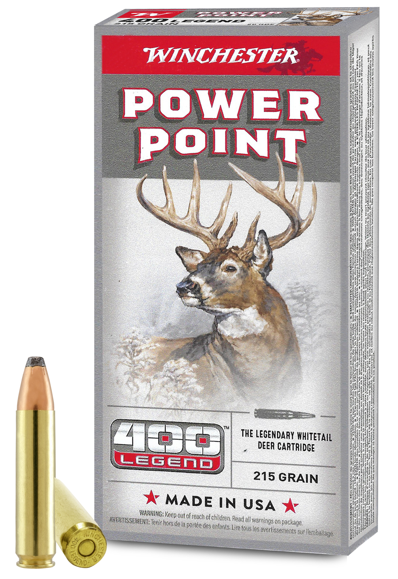 WIN SUPER-X 400LEG 215GR POWER POINT 20/10 - Ammunition